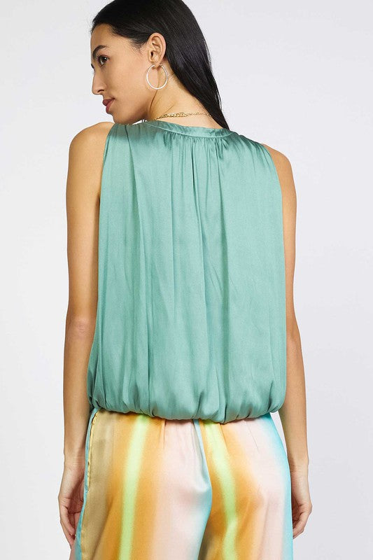 BLYTHE BUBBLE HEM BLOUSE