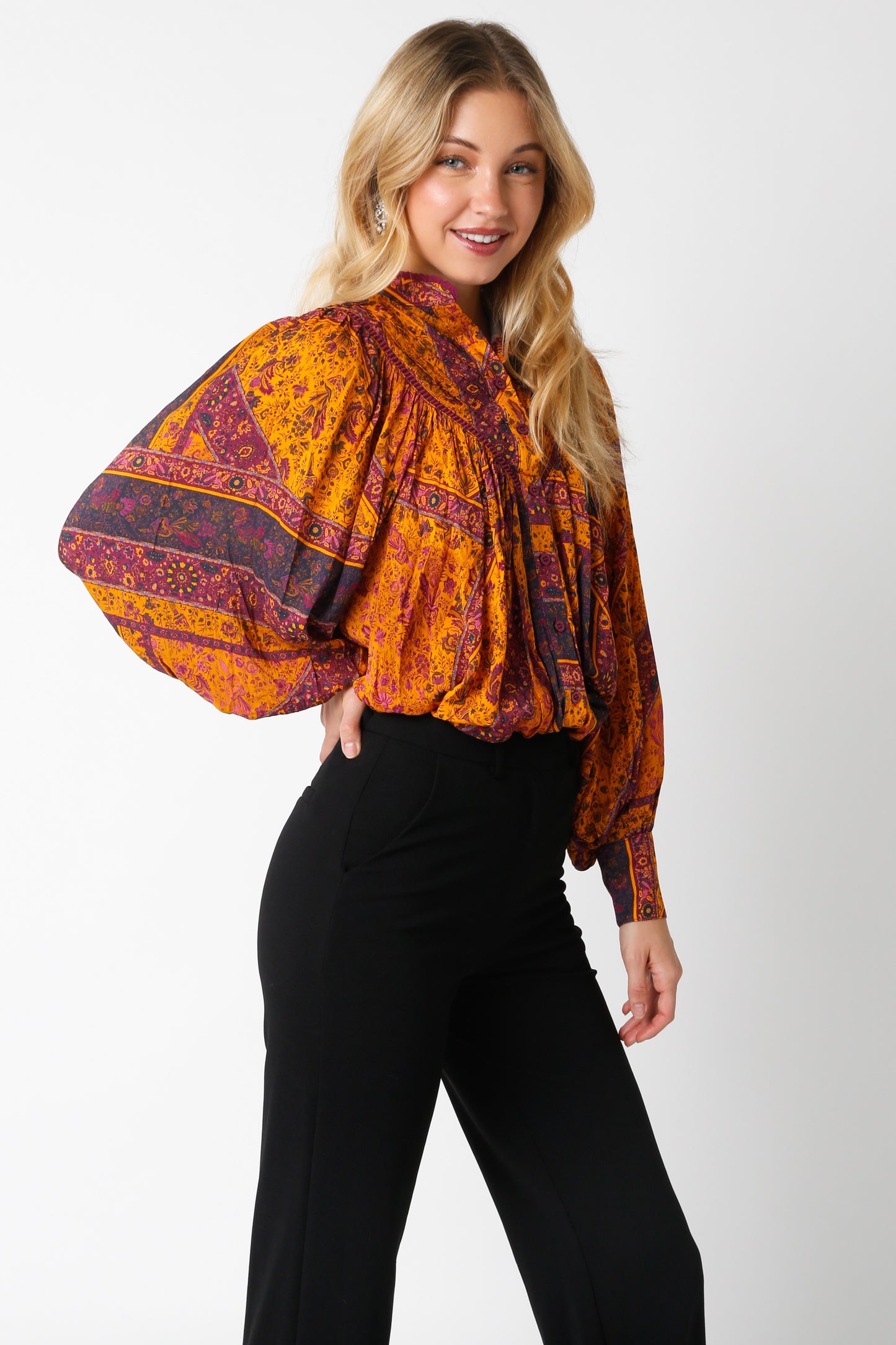 BIRKLEY BUTTON DOWN BLOUSE