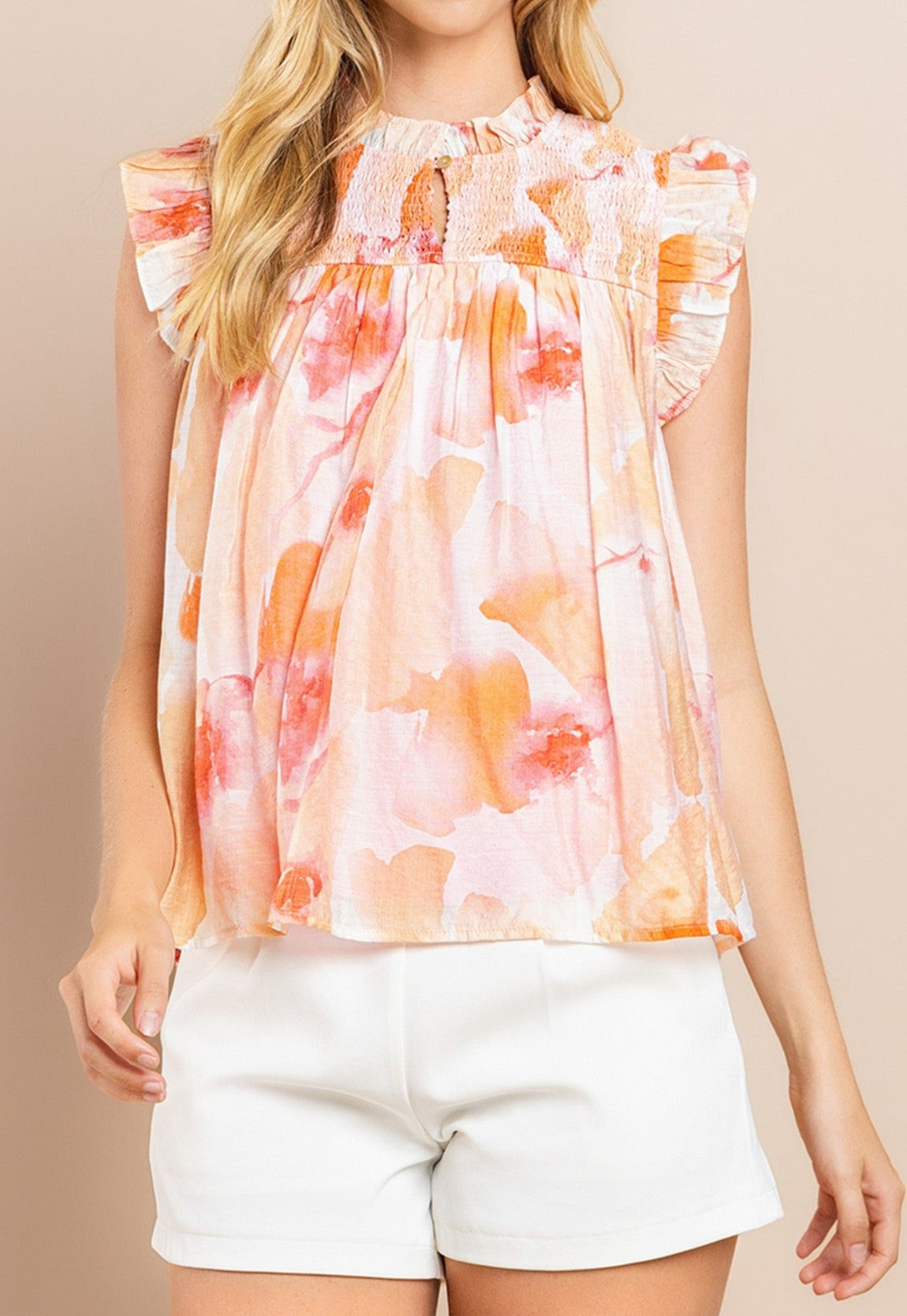 "LILIES AND SPARROWS" TOP