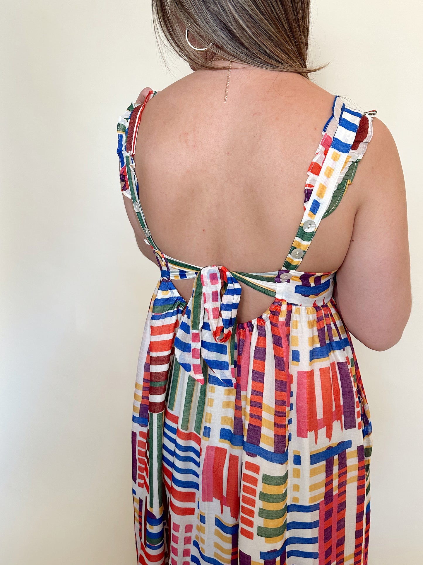 VALENCIA TIERED PRINT DRESS