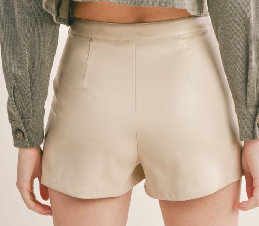 HIDDEN GEM LEATHER SHORTS
