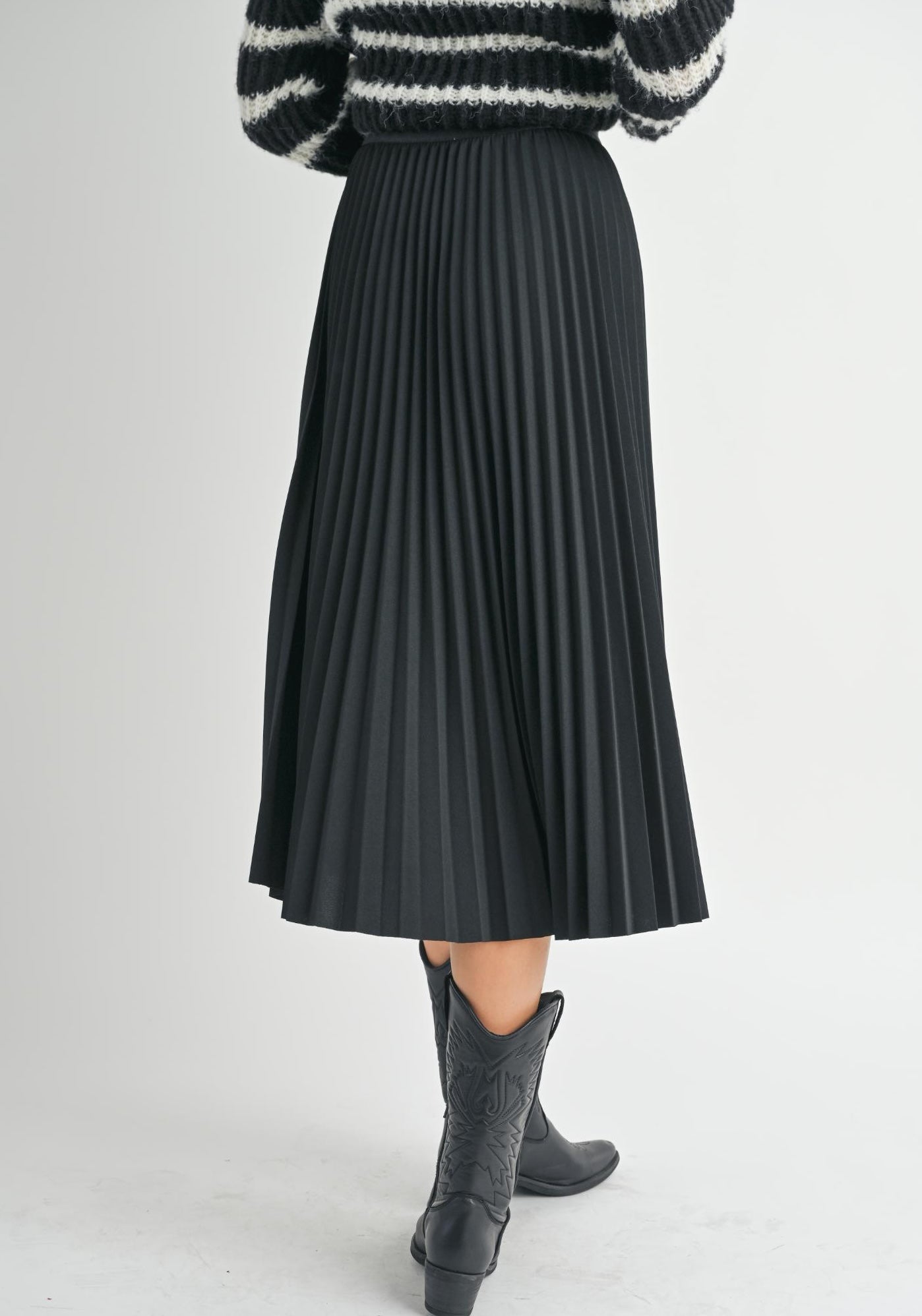 "BE OKAY" MIDI SKIRT