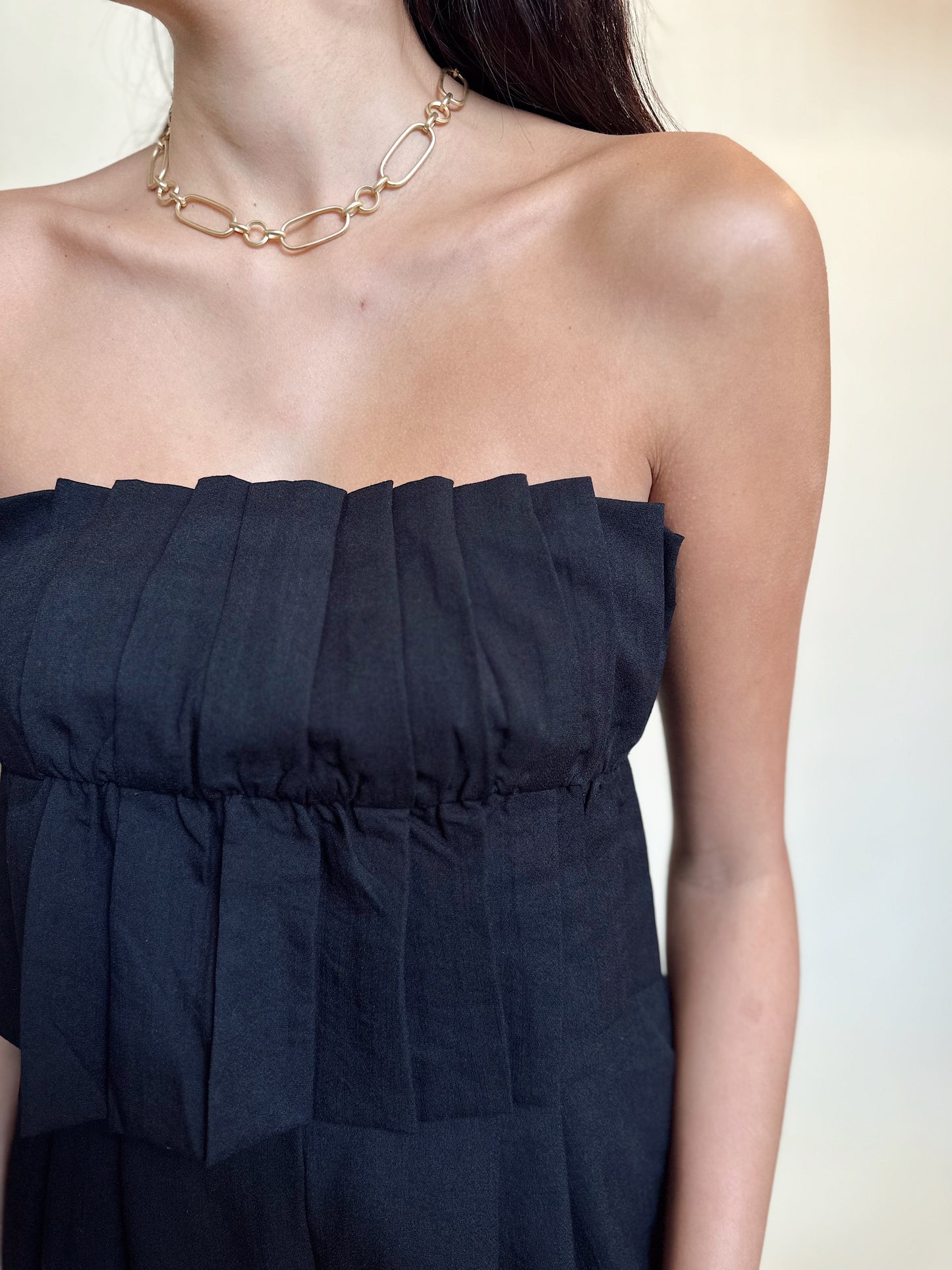 REAGAN RUFFLED BODICE JUMPSUIT