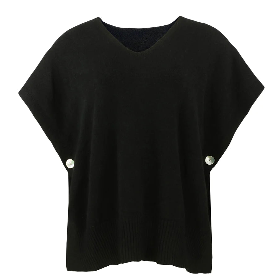 Cobblestone DEVYN VNECK SIDE BUTTON VEST