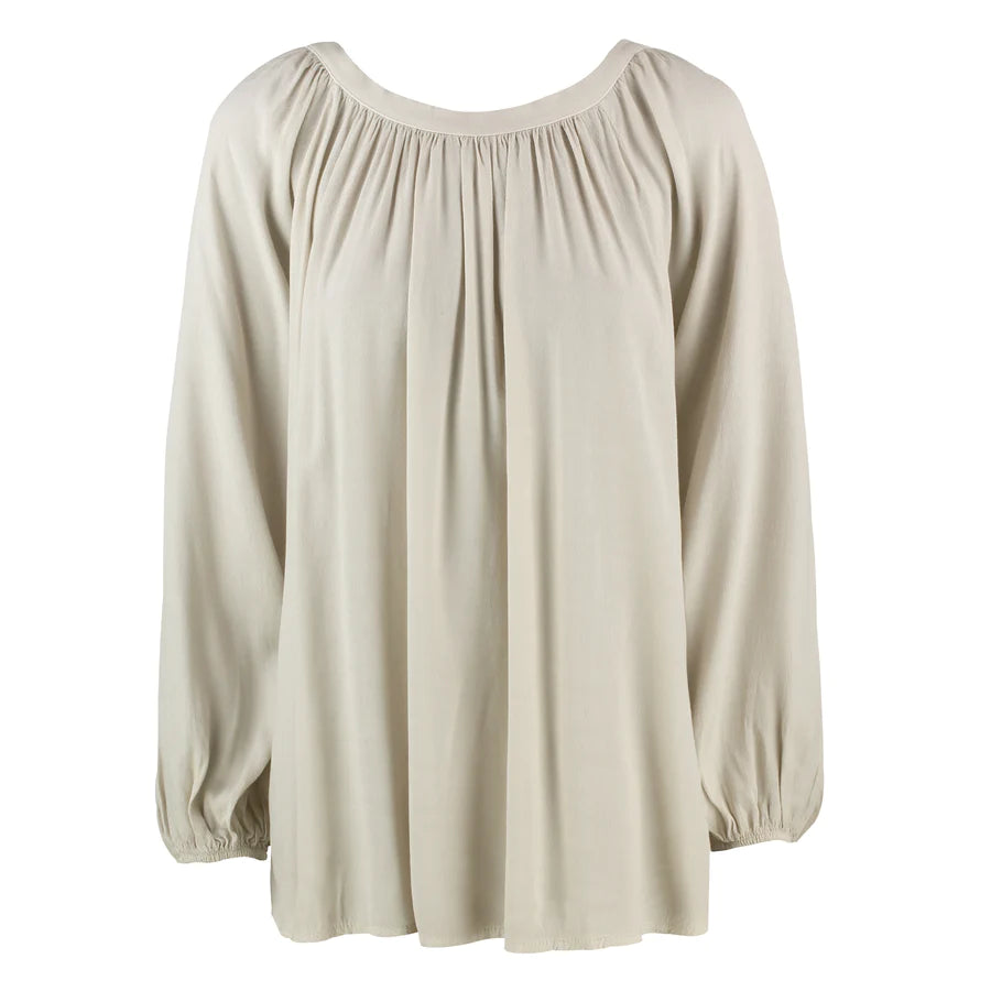 Cobblestone JILLIAN CREPE BLOUSE WITH BACK TIE