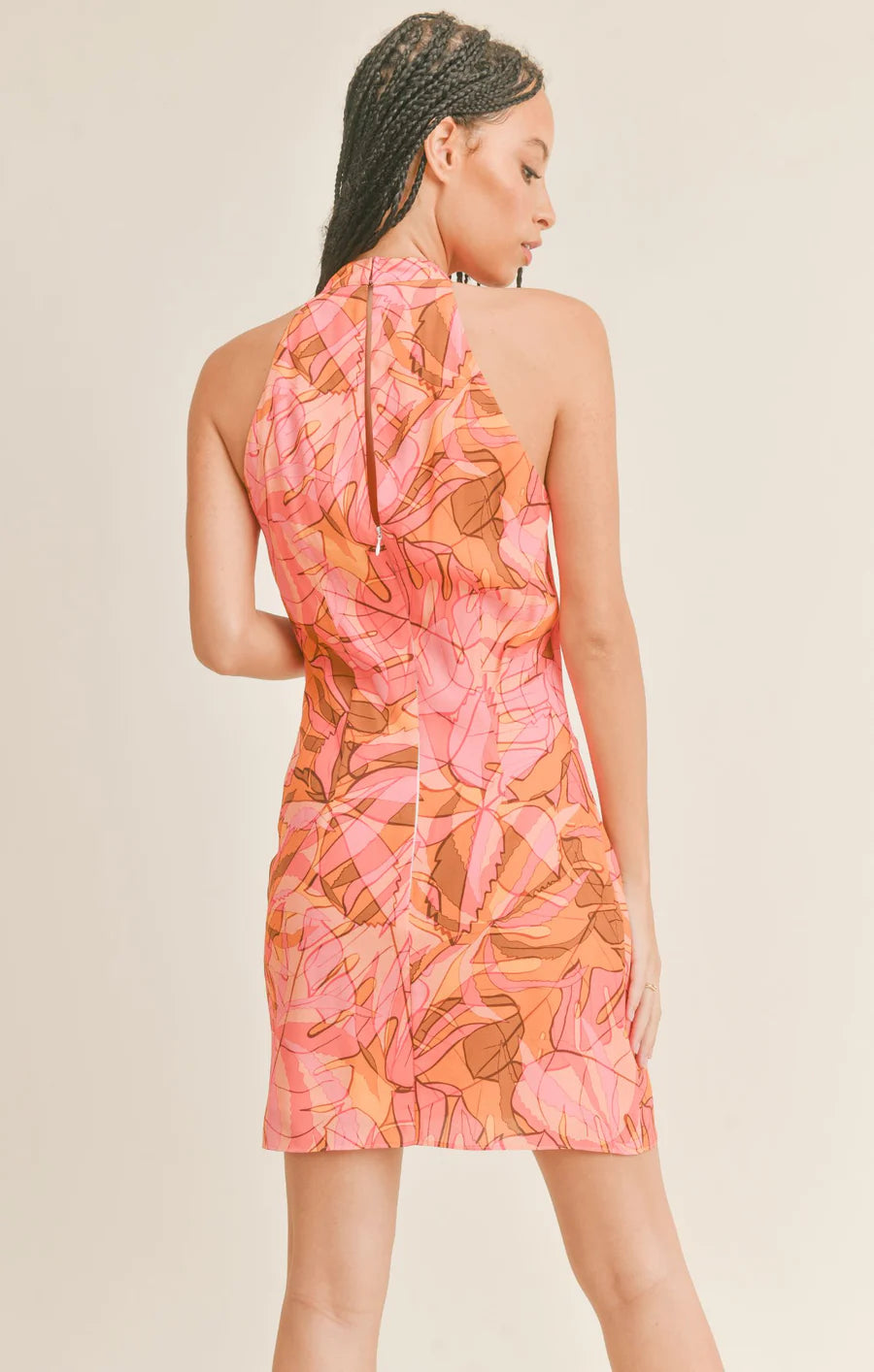 ISLAND TIME HALTER DRESS