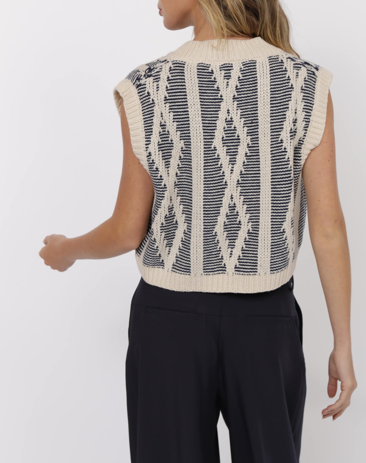 "MULTIPLIED" SWEATER VEST