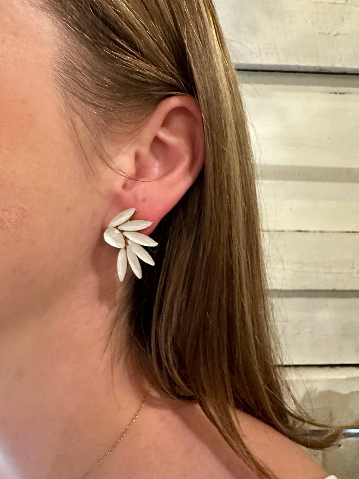 FACETED MARQUISE WING EARRINGS