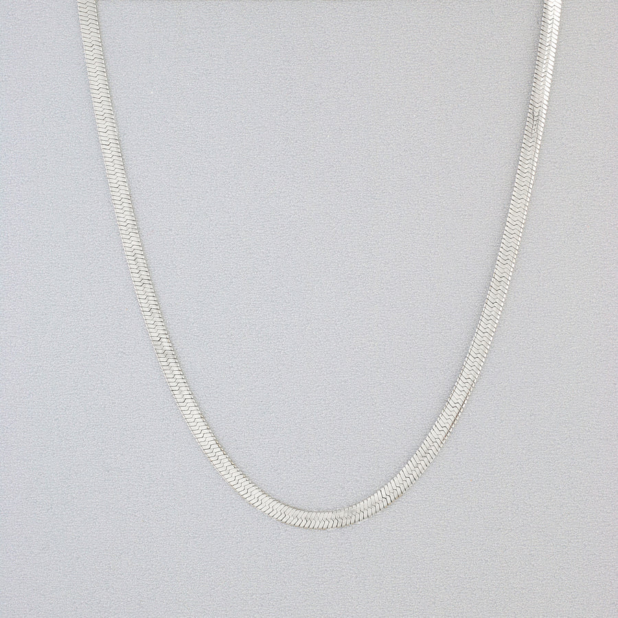 Cobblestone ROSALIND HERRINGBONE CHAIN NECKLACE