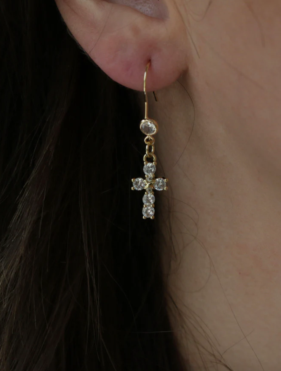 TRANQUIL CROSS EARRINGS by INSPIRE DESIGNS