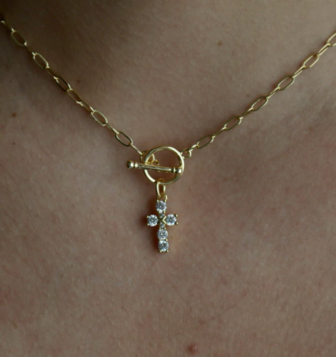 TRANQUIL CROSS NECKLACE by INSPIRE DESIGNS