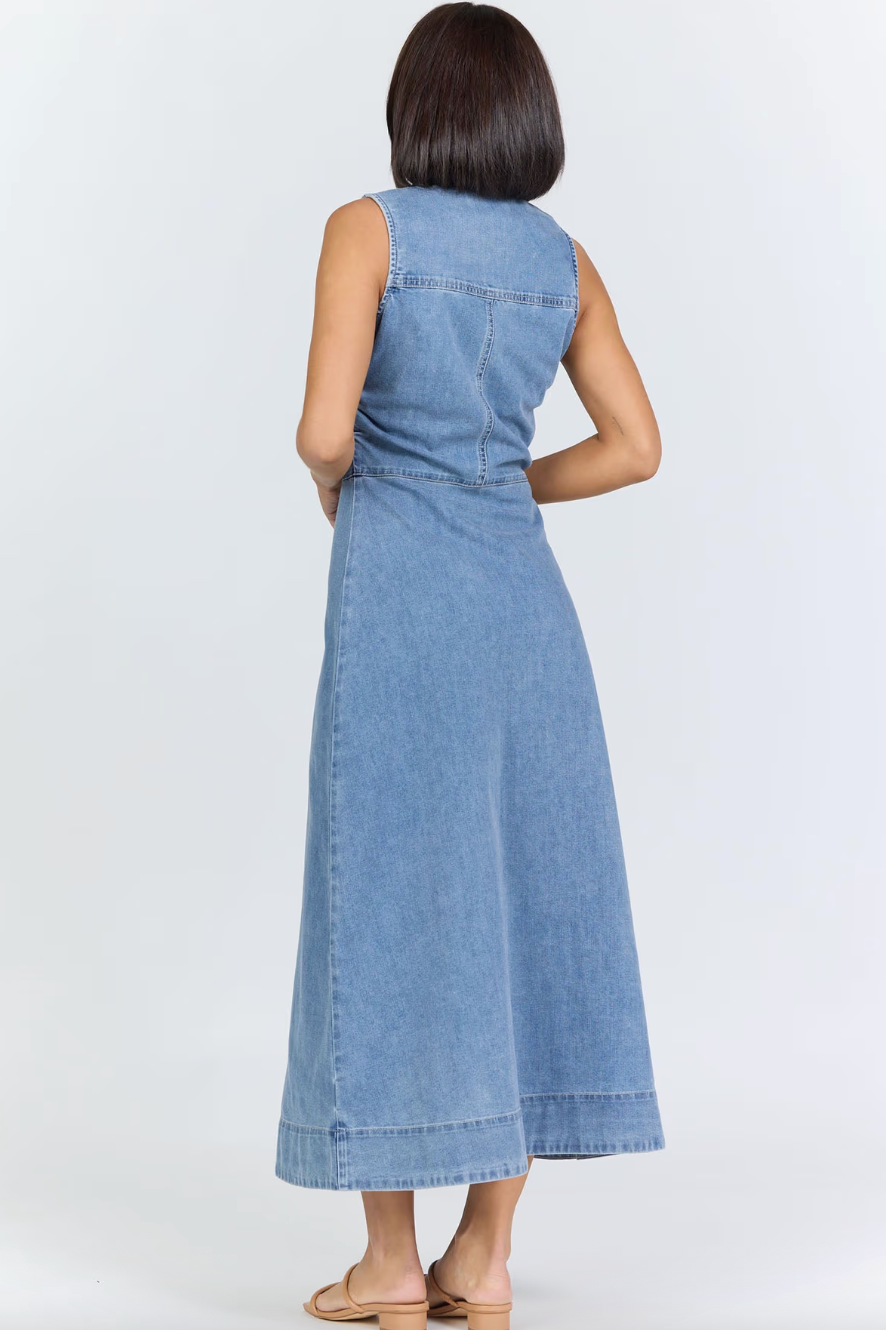 LUELLA DENIM MAXI DRESS by Dear John