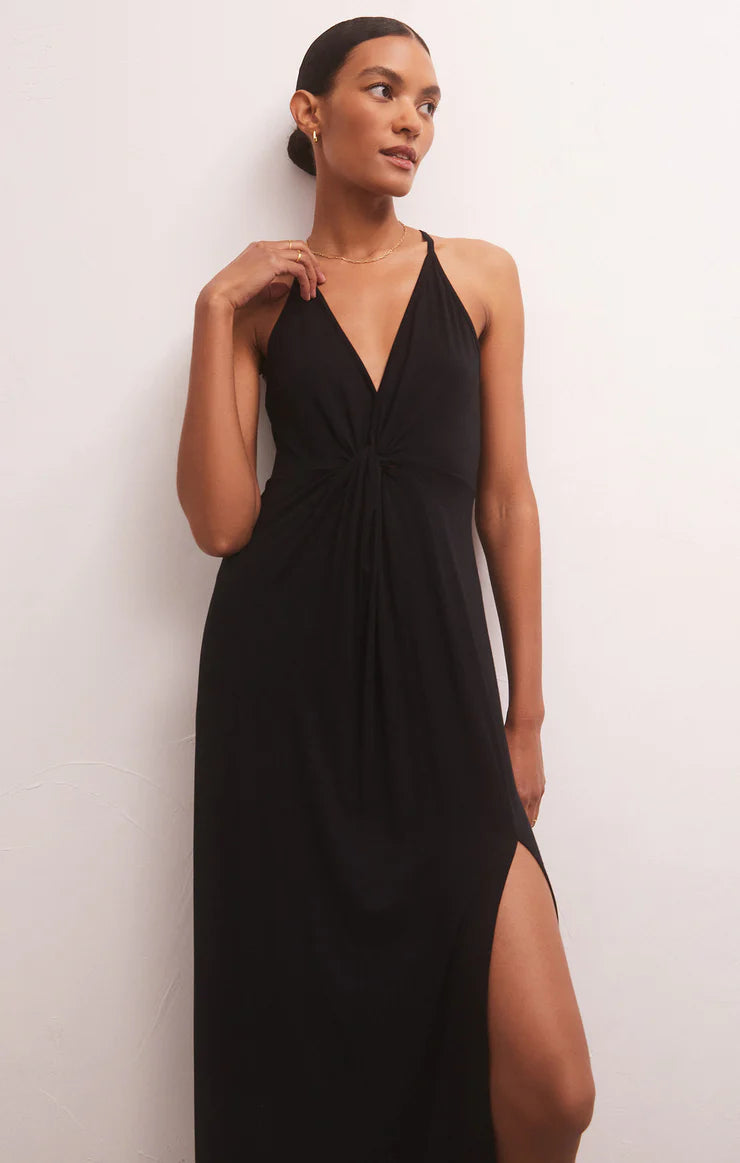 RONDA SOLID TWIST DRESS