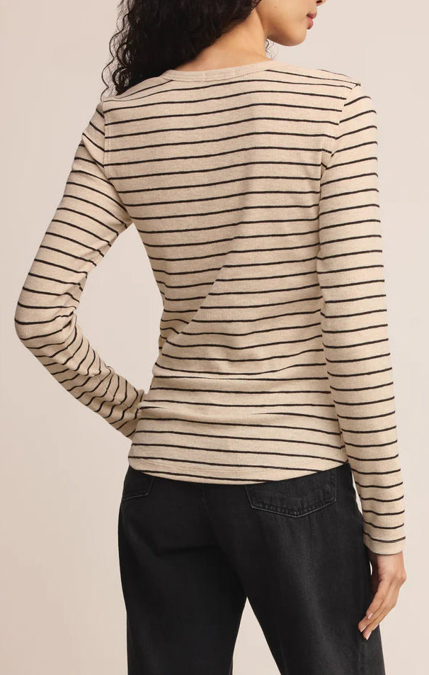 EVE STRIPE HENLEY TOP by Z Supply
