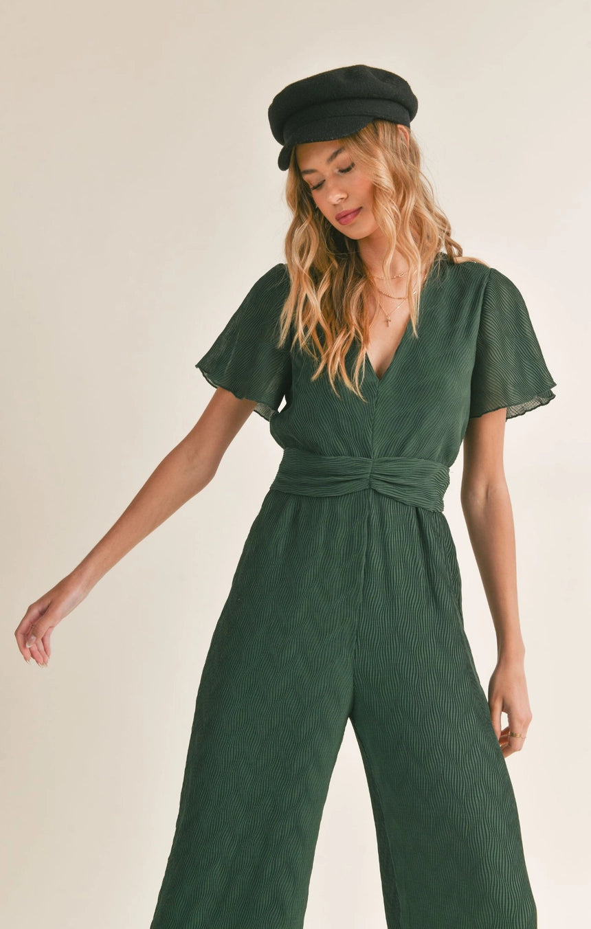 WONDERSTRUCK V NECK JUMPSUIT
