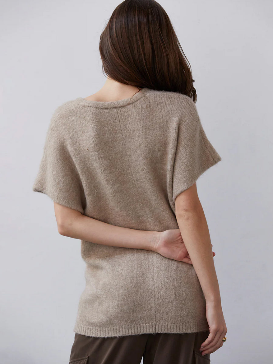 JULIE CROSS OVER TUNIC SWEATER