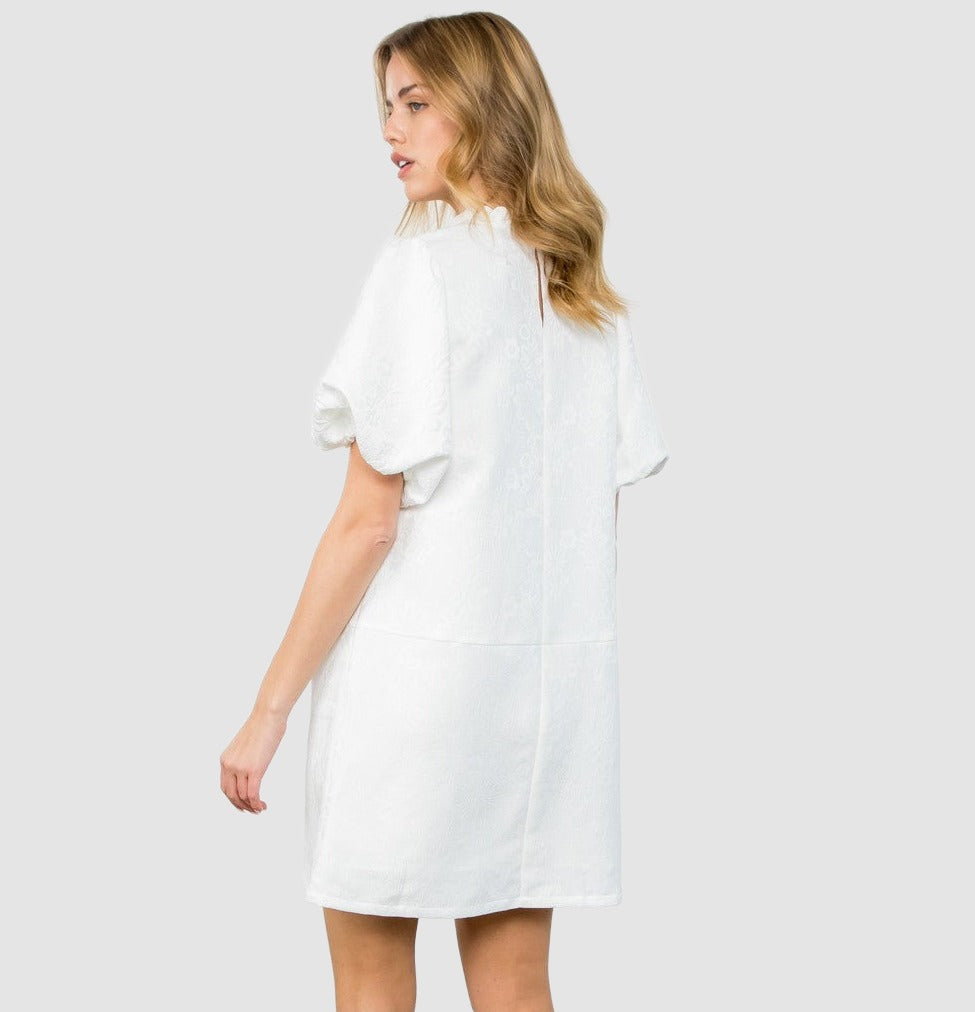 "BELOVED" TEXTURED DRESS