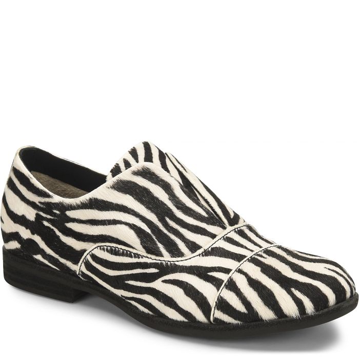 NOTTINGHAM ZEBRA PRINT SHOES by Korkease