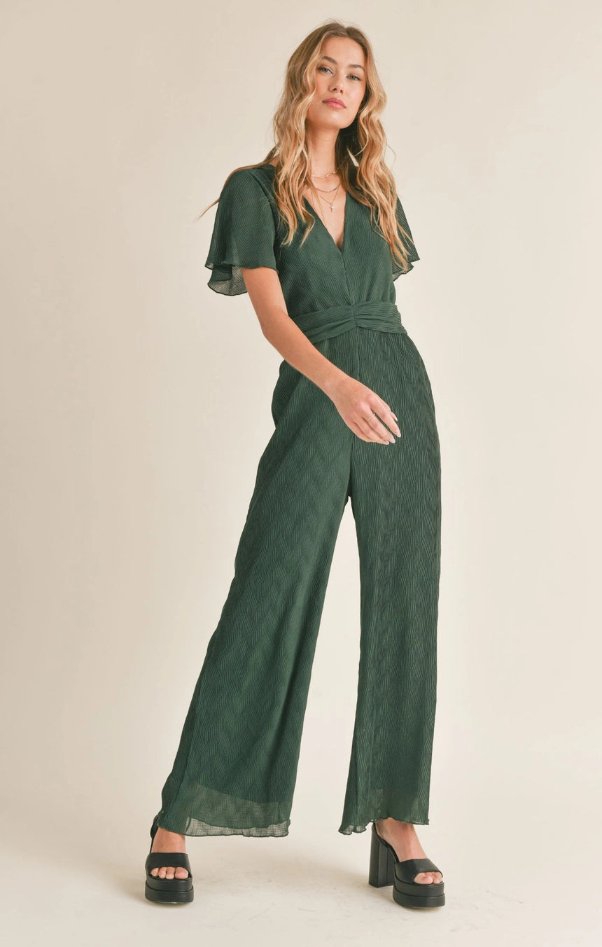WONDERSTRUCK V NECK JUMPSUIT