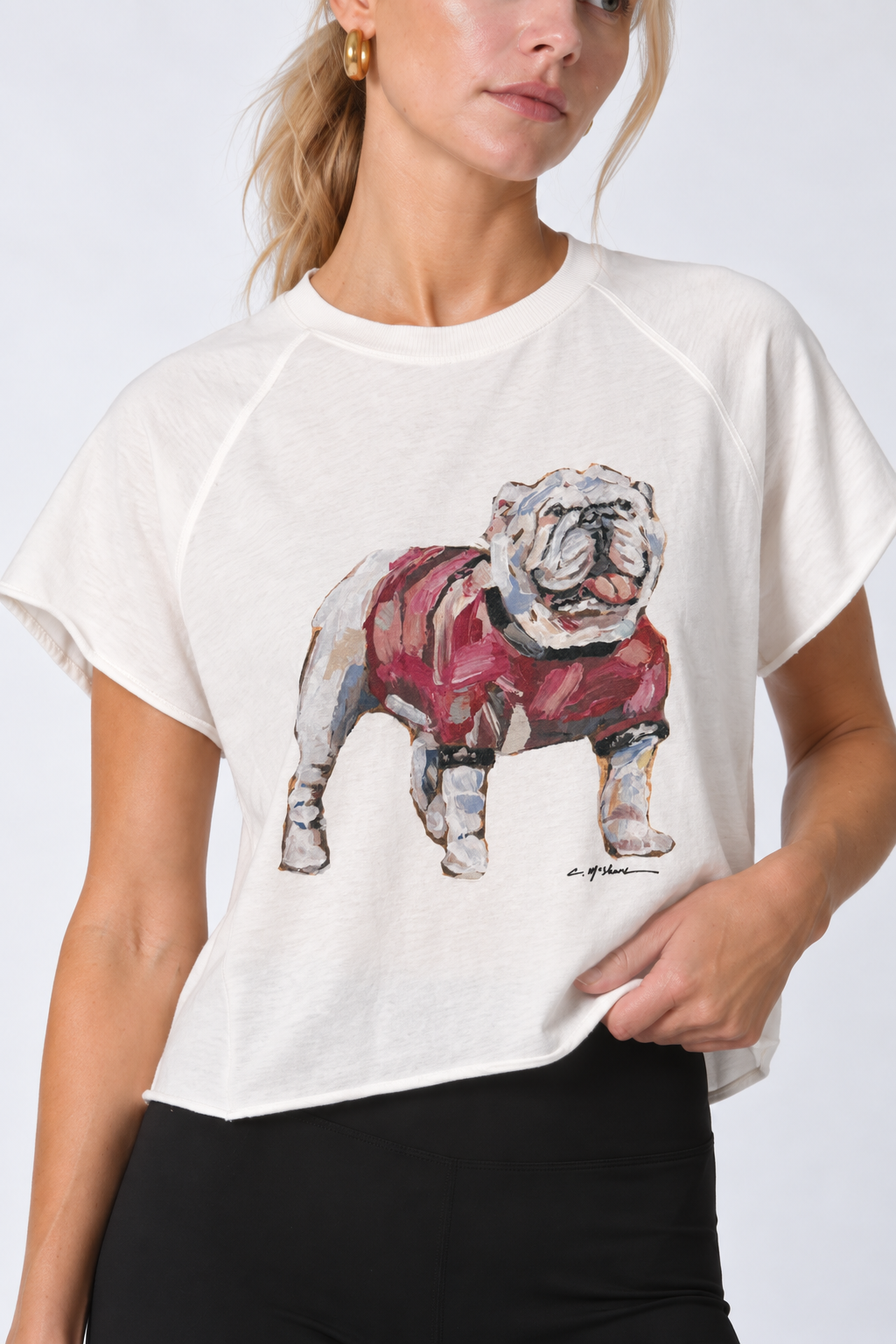 "GEORGIA HERITAGE" Edgy Large Bulldog Tee