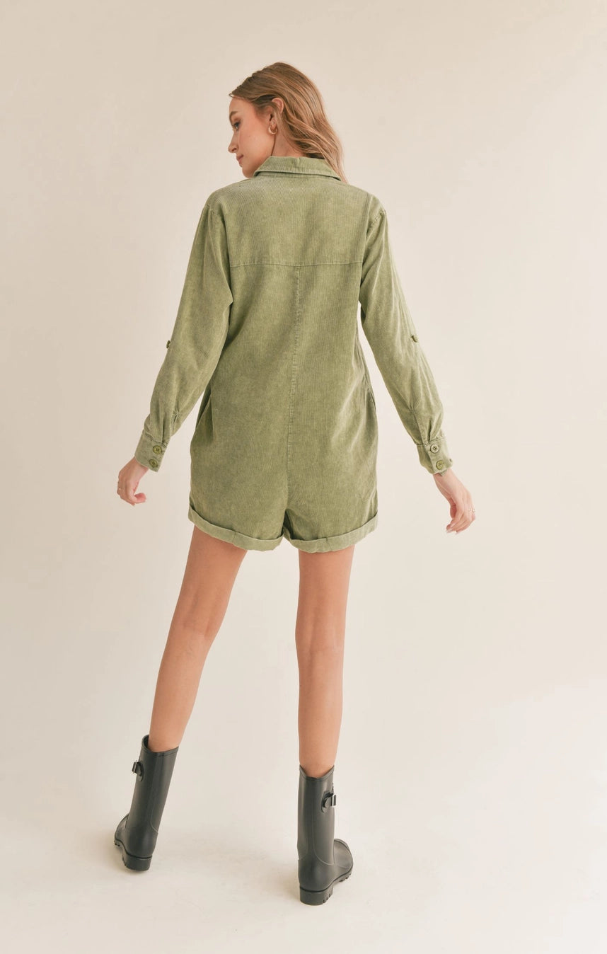 CHARLIE CORDUROY ROMPER