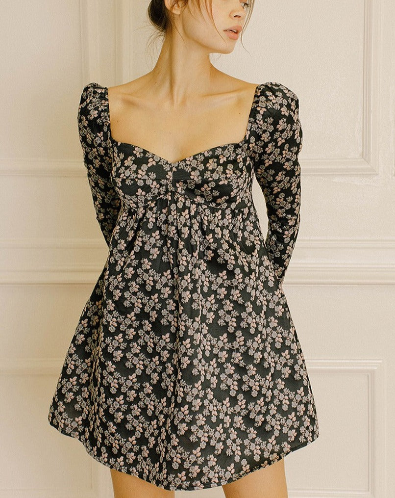 MAYA LONG SLEEVE MINI DRESS