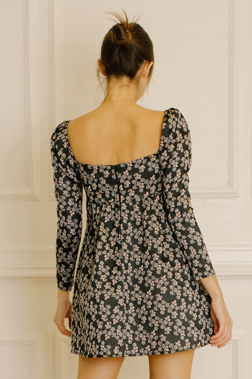 MAYA LONG SLEEVE MINI DRESS