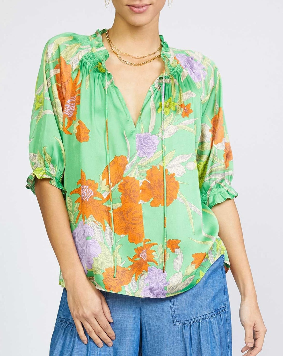 EVERGREEN BLOUSE TOP