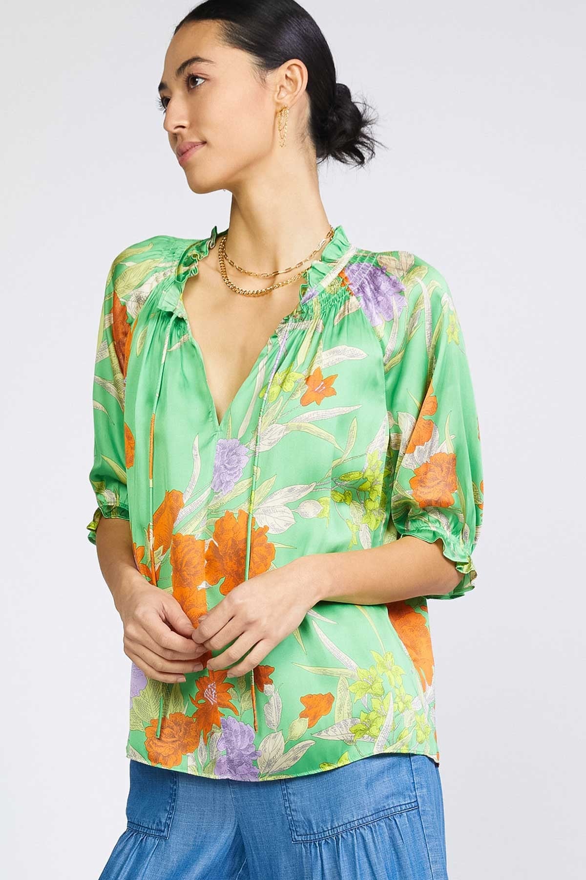 EVERGREEN BLOUSE TOP