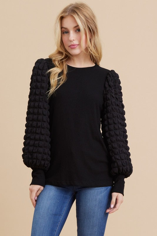 TIANA PEASANT SLEEVE TOP