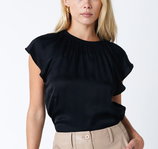 DREW SATIN TOP
