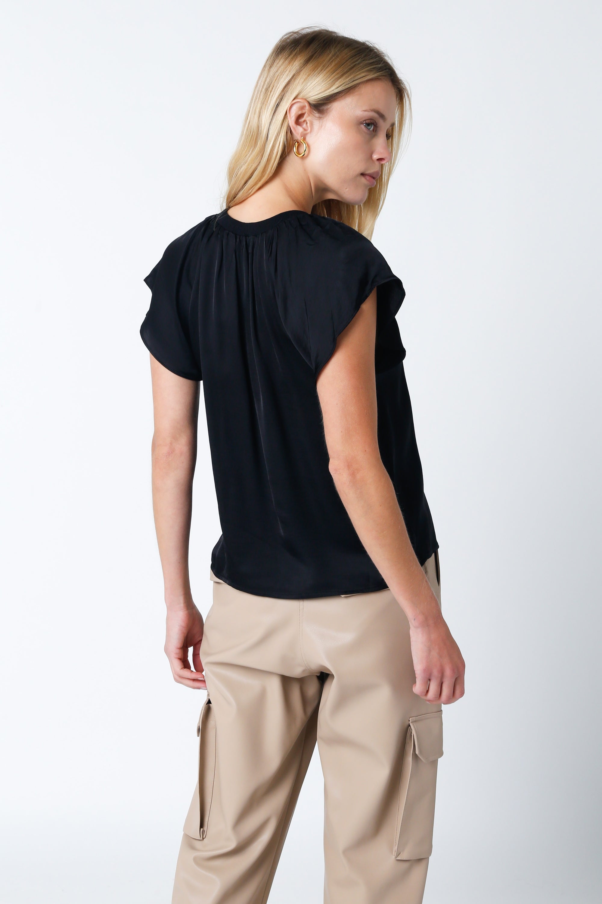 DREW SATIN TOP