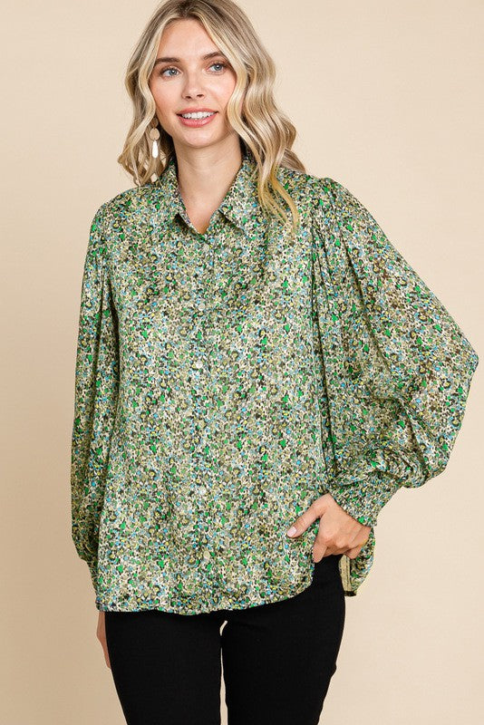 TATUM BUTTON DOWN BLOUSE
