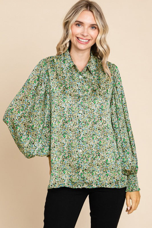 TATUM BUTTON DOWN BLOUSE