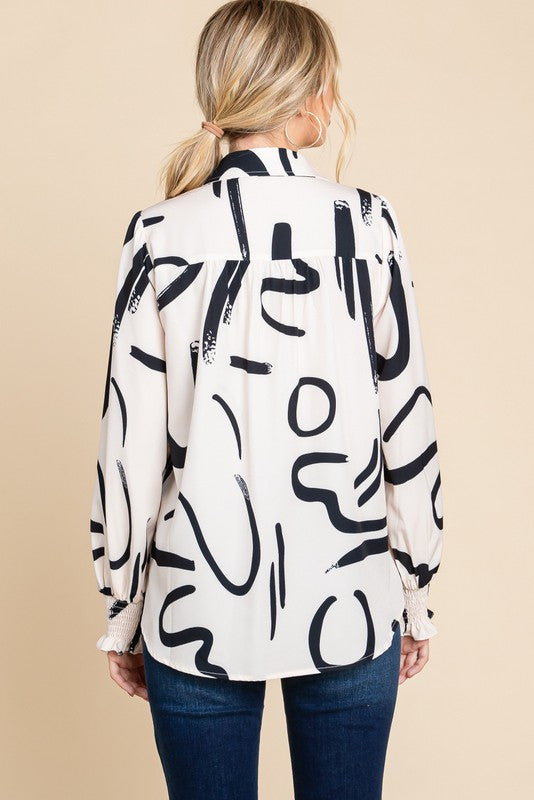 SARAH PUFF SLEEVE BLOUSE