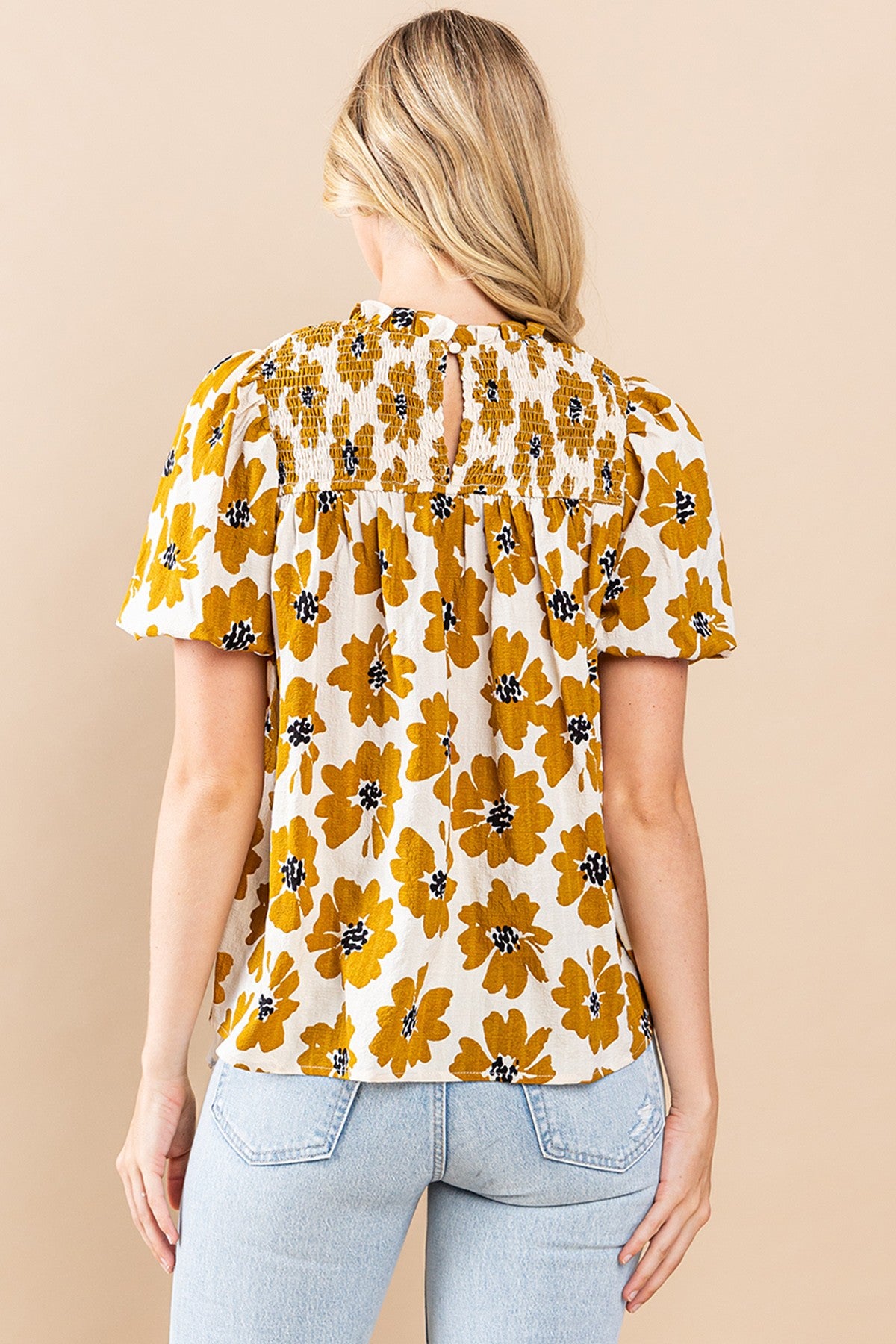 MONROE SMOCKED TOP