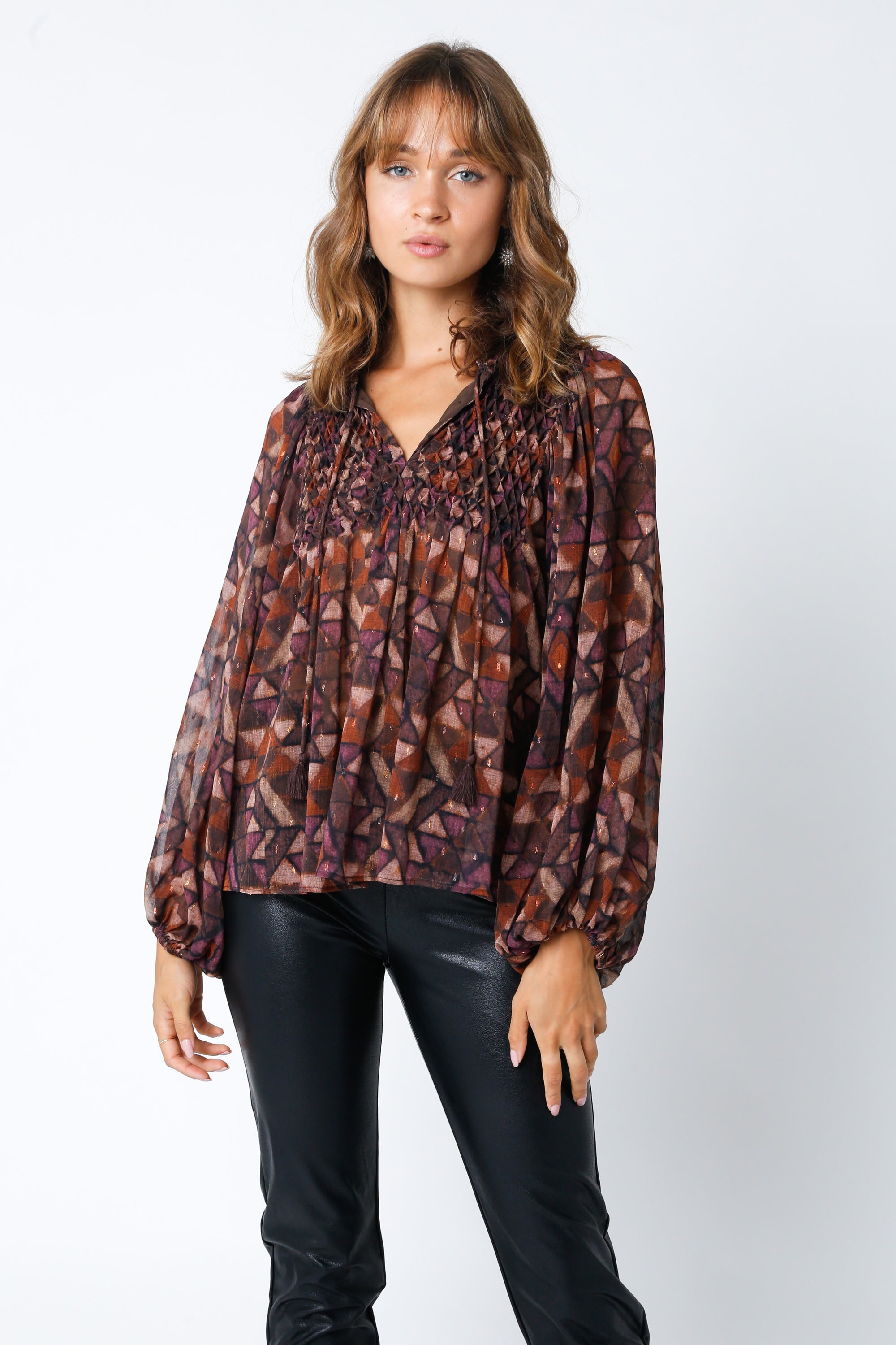 SCARLETT SMOCKED TOP