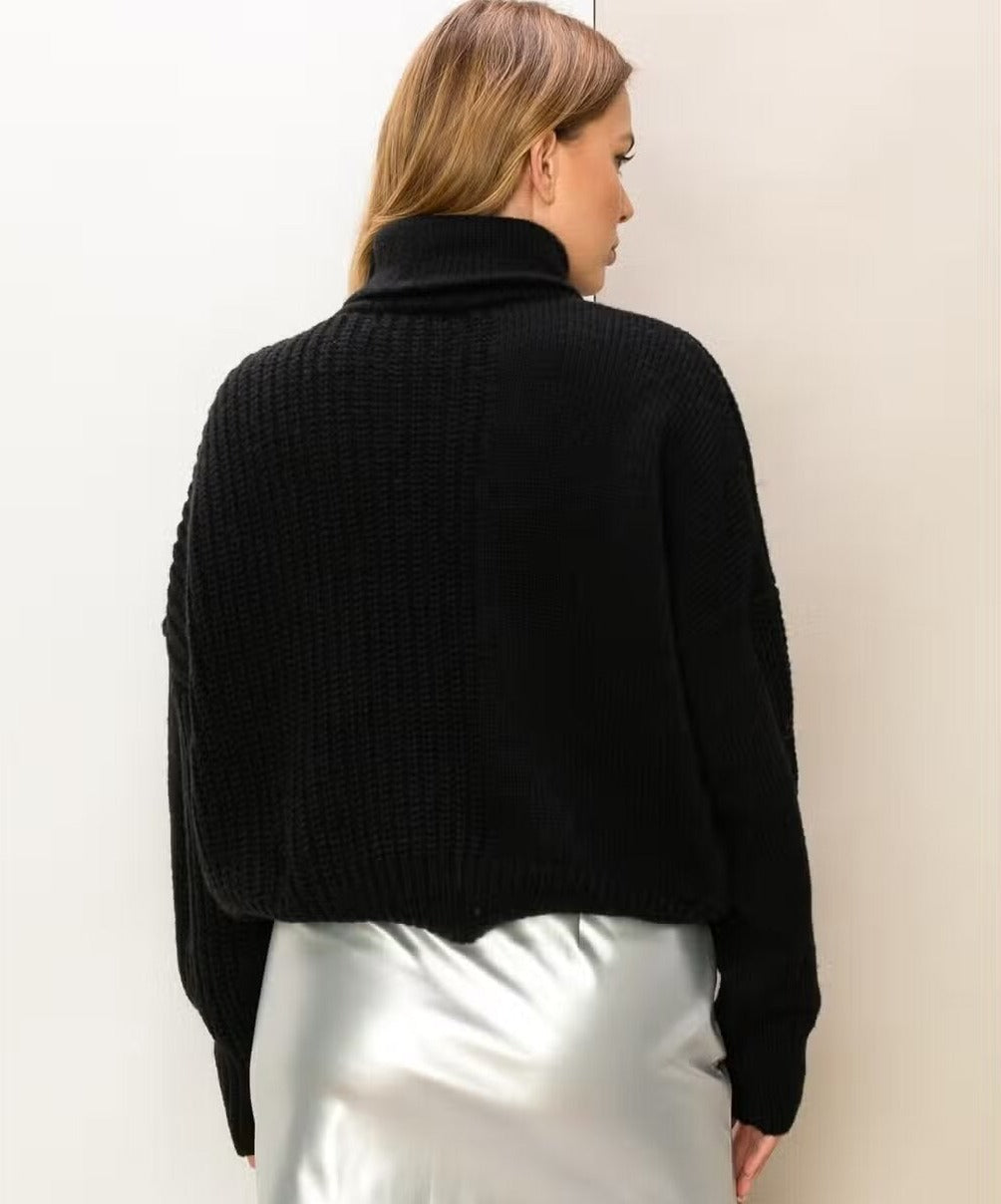 CHASSITY CHUNKY KNIT SWEATER