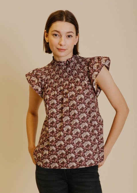 STELLA SMOCKED TOP