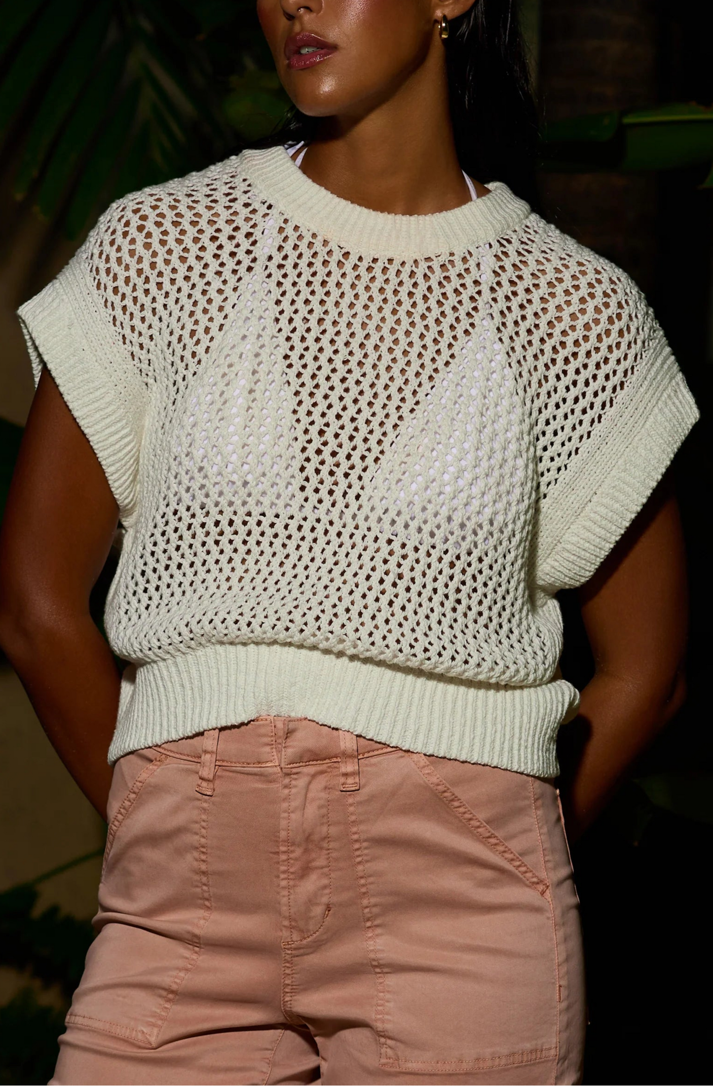 QUINCE SHORT SLEEVE SWEATER by DEAR JOHN