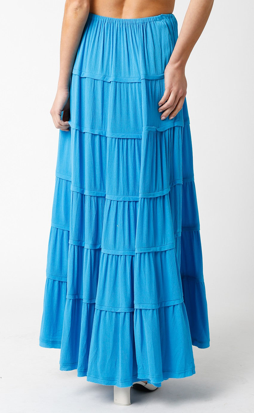 BRIGHT BLUE MAXI SKIRT