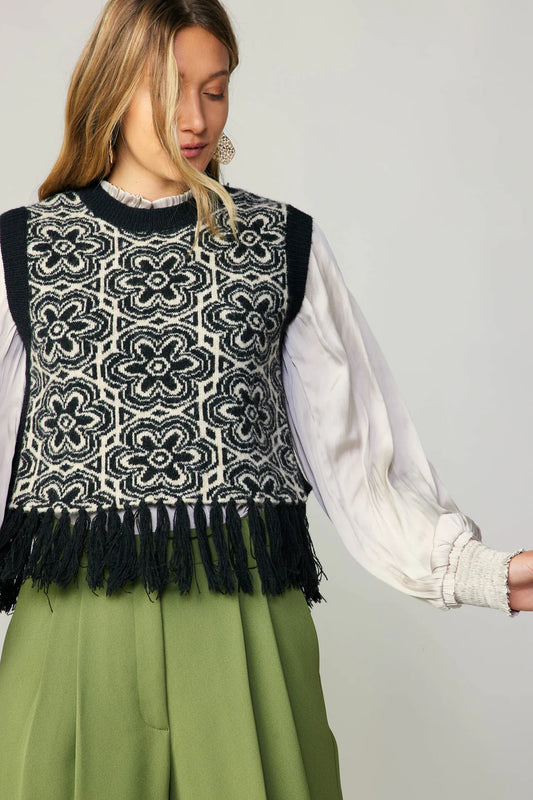 FARRAH TASSEL SWEATER VEST