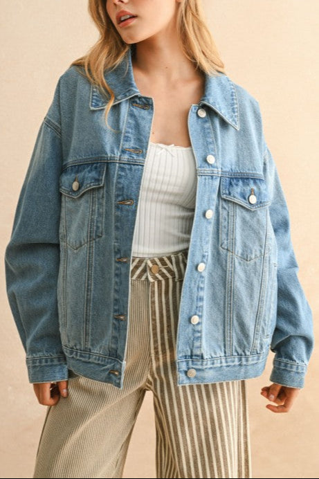 "WILDFLOWERS" DENIM JACKET