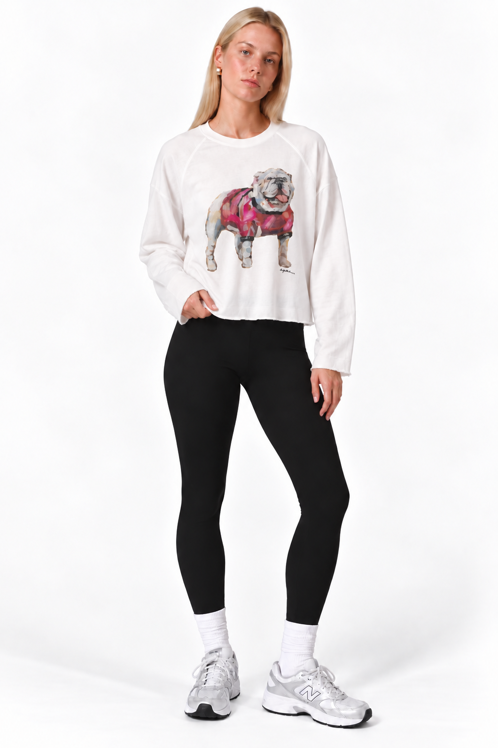"DAWG SPIRIT" Long Sleeve Watercolor Tee