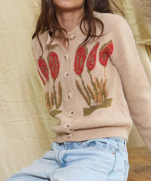 "GARDEN OF EDEN" CARDIGAN