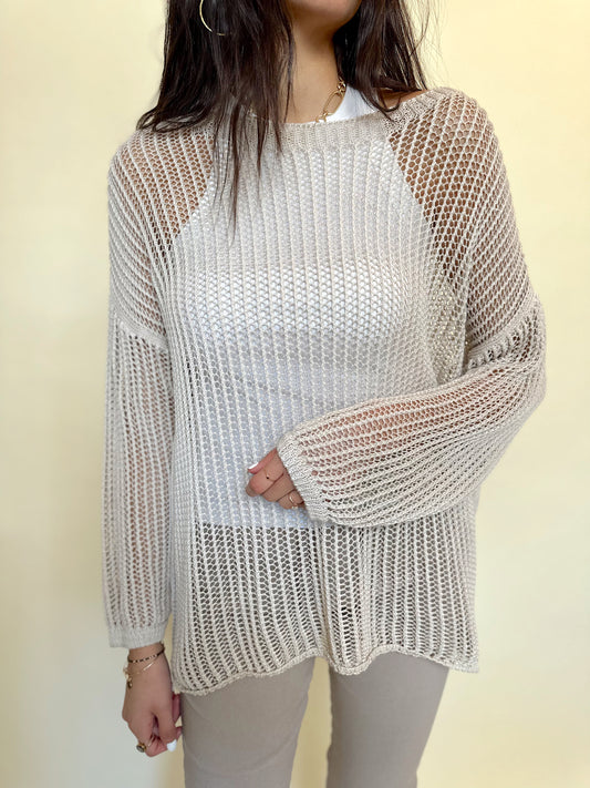 ANNALISE CROCHET SWEATER TOP
