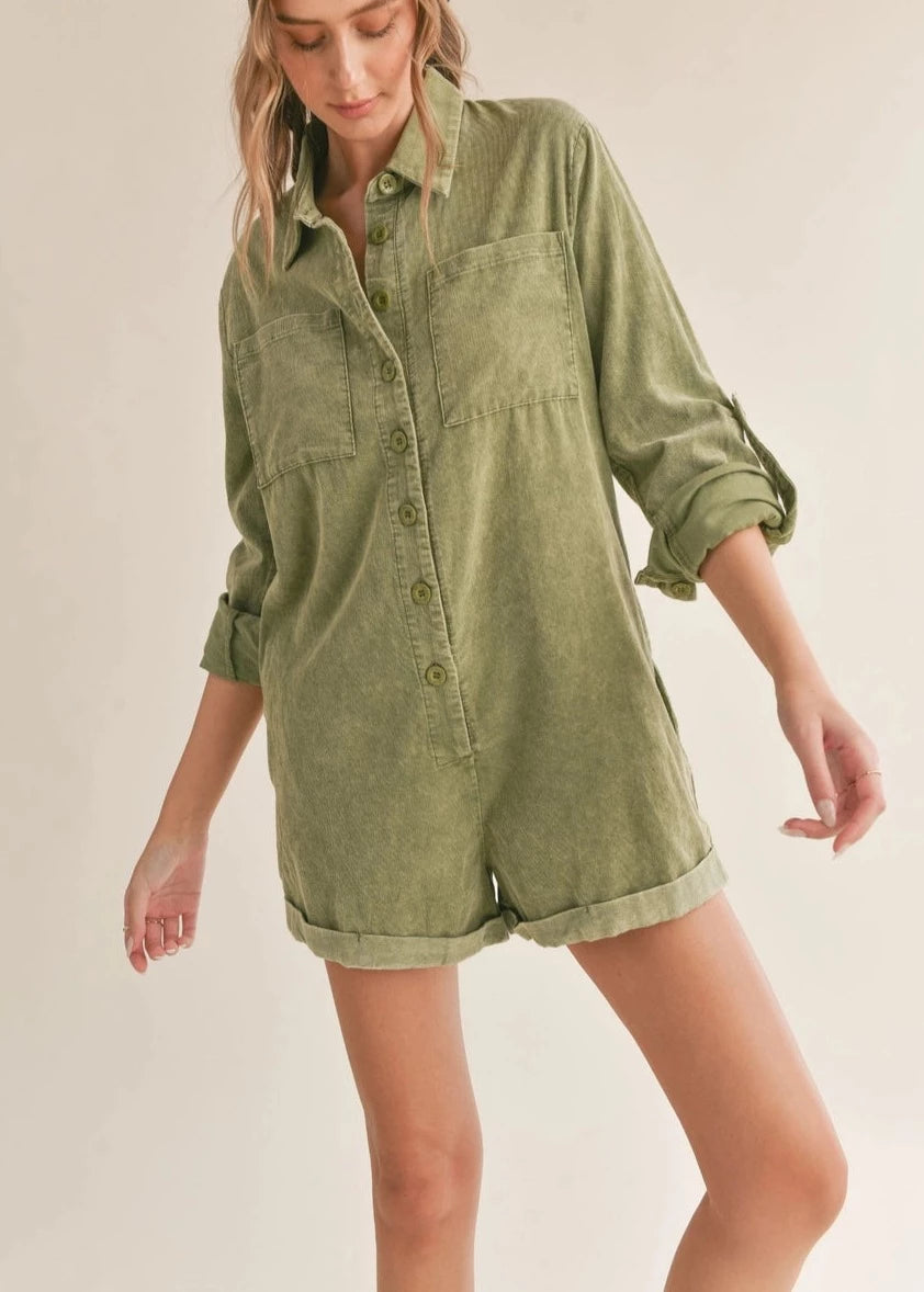 CHARLIE CORDUROY ROMPER
