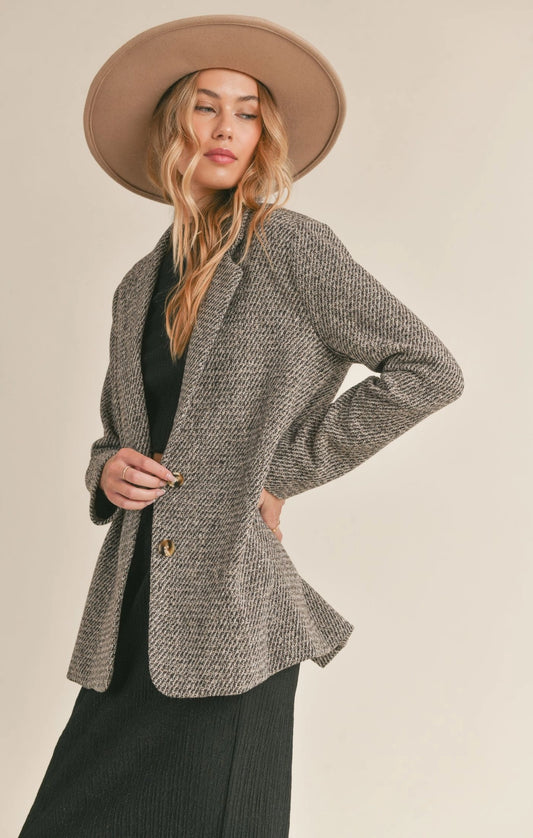 HOPEFUL BUTTONED BLAZER
