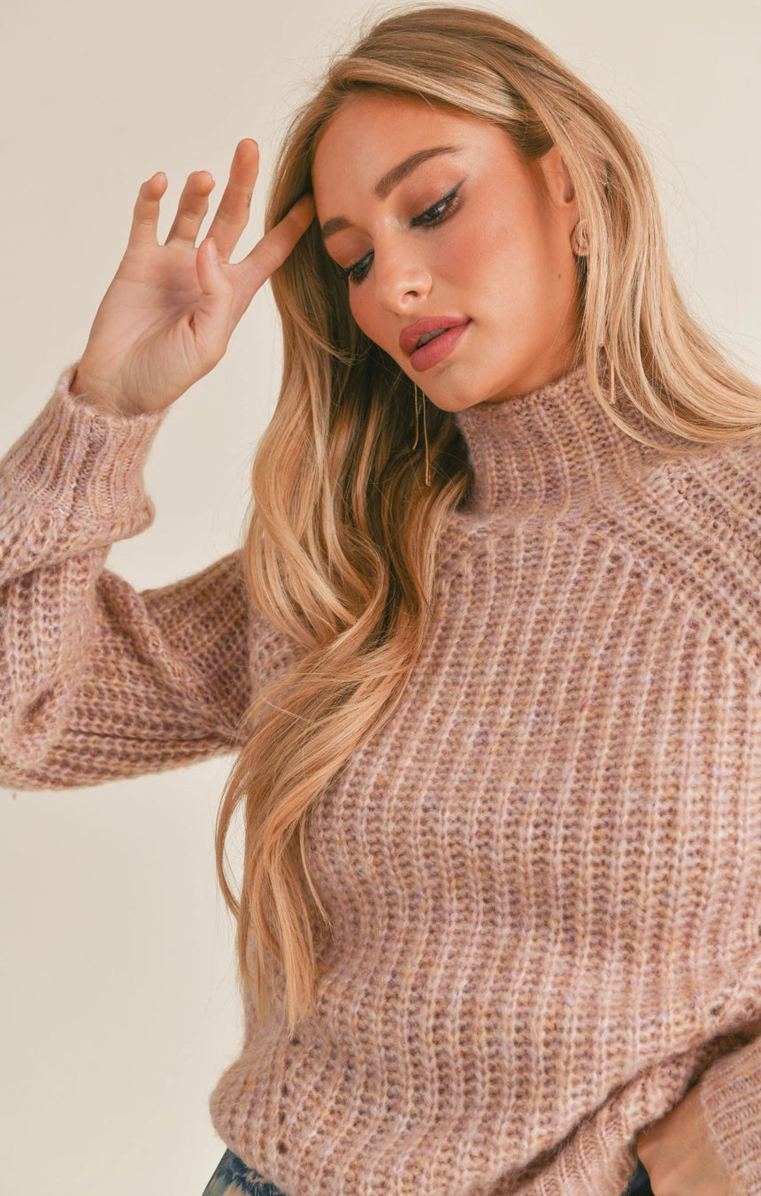 MALORY MOCK NECK SWEATER