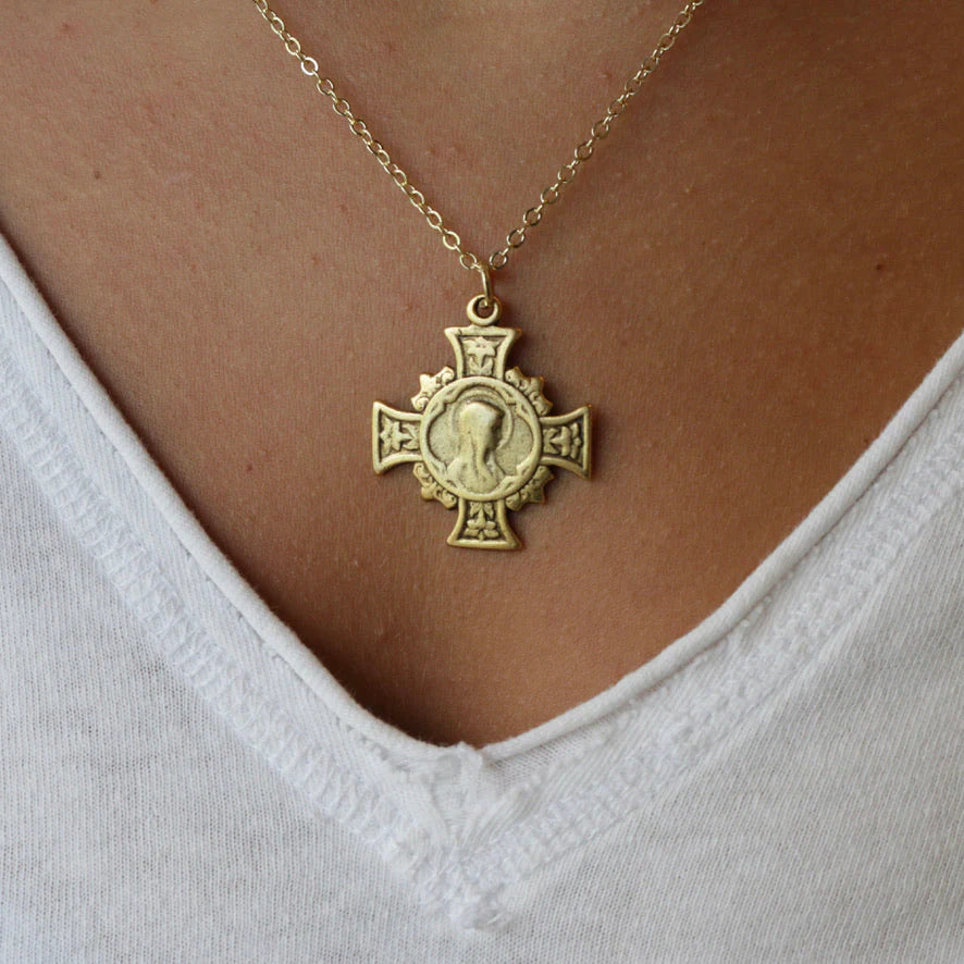 DEVOTED CROSS NECKLACE by InspireDesigns